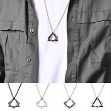 Hip Hop Square Triangle Interlocking Pendant Necklace For Men Boys Teens Geometric Pendant Chains For Men Fashion Jewelry Gifts 2024 - buy cheap