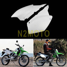 Мотокросс белые задние боковые Чехлы для Kawasaki KLX250 D-Tracker X 08-19 KLX250S KLX250SF внедорожный мотоцикл задний боковой обтекатель 2024 - купить недорого