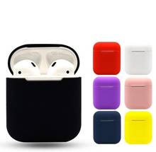Funda de silicona TPU para auriculares Apple Airpods auriculares inalámbricos Bluetooth funda protectora de piel para auriculares de cápsulas de aire 2024 - compra barato