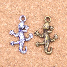 120pcs Charms gecko lizard 25x15mm Antique Pendants,Vintage Tibetan Silver Jewelry,DIY for bracelet necklace 2024 - buy cheap