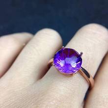 Natural And Real Amethyst  Gemstone Ring 925 Sterling Silver  Ring for Women Wedding Ring 2024 - buy cheap