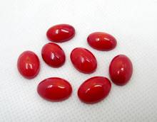 Top Quality Natural Red Coral Cabochon Bead 8x12mm Oval Gem Stone Ring Face Cabochon Fashion Jewelry Coral Cabochon 4pcs/lot 2024 - buy cheap