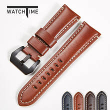 Watch Strap 22mm 24mm 26mm 20mm Needle Pattern Genuine Leather Watchband Men Watch Steel Pin Buckle Strap Wrist Belt Bracelet 2024 - buy cheap