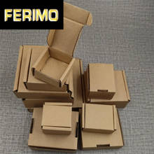 100pcs New Kraft Paper Mailing Box Express Transportation Corrugated Packing Box DIY Blank Craft Box Cardboard Courier Box 2024 - buy cheap