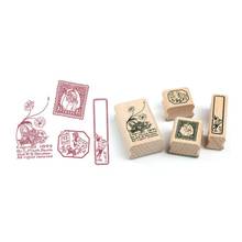 Vintage  Decoration Stamp Set DIY wooden rubber stamps for scrapbooking standard 97BC 2024 - buy cheap