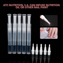 5 pcs/set Nail Oil Empty Pen Botttle With Brush Applicator Portable Beauty Cosmetics Tube Tool For Lip Gloss Nails Nutrition Oil 2024 - buy cheap