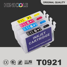 Hinicole T0921 T0922 T0923 T0924 Cartucho de Tinta Para Impressora Epson Stylus C91 CX4300 T27 Recarga de Cartuchos 2024 - compre barato