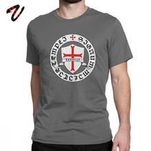 Knights Templar Tshirt Men's T Shirt 12th Century Seal Holy Grail Crusades Tees Short Sleeve T-Shirt Cotton Best Gift Idea Tops 2024 - buy cheap