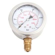 G1/4in 63mm Dial Hydraulic Gauge Water Pressure Meter Manometer Air Conditioner Compressor Pressure Gauge 0-250Bar/0-3750PSI 2024 - buy cheap