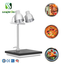 food keep warm Marble double head insulation seat buffet food heating lamp food insulation lamp table heating barbecue heat lamp 2024 - buy cheap
