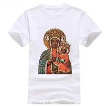 BLACK MADONNA of Czestochowa V2Christian Mary T Shirt sizes S-3XL POLAND High Quality Custom Printed Tops Hipster Tees T-Shirt 2024 - buy cheap