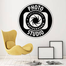 Photo Studio Wall Decal Office Adornment Photography Camera Vinyl Wall Sticker Living Room Shop Window Logo Wall Decoration Y975 2024 - buy cheap