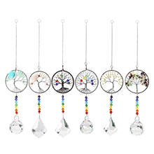 Feito à mão suncatcher prismas de cristal janela pendurado pingente rainbow maker 2024 - compre barato