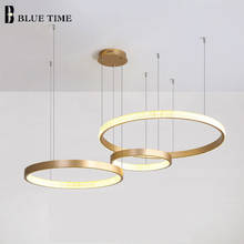 LED Chandelier for Living Room Dining Room Kitchen Circle Rings Ceiling Chandelier Lighting Lamparas Decor Home Indoor Lights 2024 - buy cheap