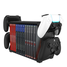 Multifuncional jogo de armazenamento titular para ps5 cd disco fone ouvido rack suporte suporte para playstation 5 novo 2024 - compre barato