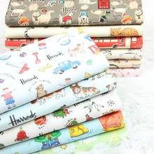 50*130cm Hard Plain Weave Cotton Cartoon Animal Printing Fabric  Sewing Material Quilting Patchwork Needlework DIY Handmade Bag 2024 - buy cheap