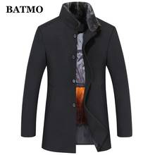 BATMO 2019 new arrival winter high quality wool&fake fur liner trench coat men,thicked wool jackets,plus-size M-4XL 867 2024 - buy cheap