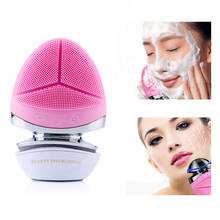 Multifunction elétrica rosto escova de limpeza massageador microcorrente face lifting máquina cuidados com a pele beleza silicone escovas faciais 2024 - compre barato