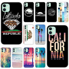 California trees Beach Surf Silicone Phone Case for Apple iPhone 13 12 Mini 11 Pro XS Max X XR 6 6S 7 8 Plus 5 SE 2020 Cover 2024 - buy cheap