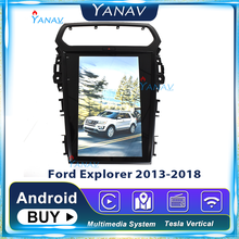 Reproductor Multimedia de DVD con navegación GPS para Ford Explorer, autorradio Vertical con pantalla, receptor estéreo, Android, 2013-2018, 12,1 pulgadas 2024 - compra barato