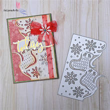 InLoveArts-plantillas de corte de Metal para álbum de recortes, calcetín de Navidad, grabado decorativo, tarjeta de papel artesanal troquelado 2024 - compra barato