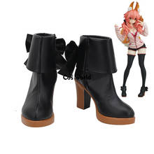 Fate Extra CCC Tamamo no mae Anime Customize Cosplay High Heel Shoes Boots 2024 - buy cheap
