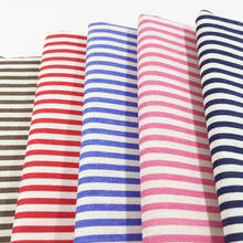 Stripe Linen Cotton Fabric Quilting Fabric Clothes Home Textile Bedding Sewing Doll Cloth DIY 100x150cm 2024 - buy cheap