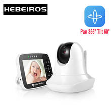 Hebeiros 3.5 inch Baby Monitor Infrared Night Vision Wireless Video Color Monitor with Lullaby Remote Pan-Tilt-Zoom Talk Back 2024 - buy cheap