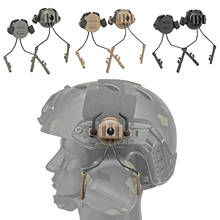 2 adaptadores de trilho de capacete tático, suporte de fone de ouvido, suporte de fones de ouvido 2024 - compre barato