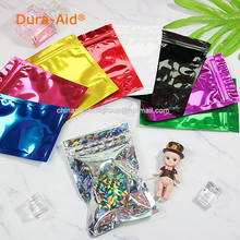 100 pcs and 500pcs Colorful Top Feed Foil Zip lock Bags Food Pouch,Mylar Aluminum Foil Bags,Tea Pouches,Food Storge Bag 2024 - buy cheap