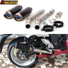 For Hayabusa GSX1300R 2008-2017 Motorcycle Exhaust Muffler Escape Demper Link Pipe Carbon Exhaust Mid Connect Pipe for GSXR1300 2024 - buy cheap