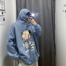 Men Harajuku Hoodies Sweatshirts Oversized Rock Men Women Streetwear Cool Print Hoodie Male Hip hop Winter Japan Hoodies Male 2024 - buy cheap