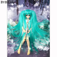 Bybrana Bjd Doll peluca doble cola de caballo Anime peluca Color personalizable 2024 - compra barato