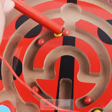 Brinquedo labirinto montessori, brinquedo educacional para crianças, quebra-cabeça magnético de madeira para jardim de infância, presente para bebês 2024 - compre barato