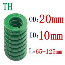 1Pcs Green spring heavy load Compression Spring Loading Die Mold Spring Outer Diameter 20mm Inner Diameter 10mm Length 65-125mm 2024 - buy cheap