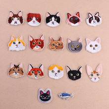 Computer Embroidery Cat Head Iron On Patch For Clothing Ironing /Sewing Stickers Backpack Decoration Small Applique 2024 - buy cheap