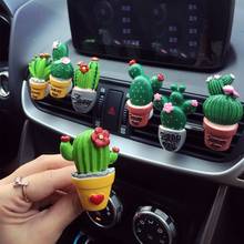 Car Air Freshener Auto Outlet Perfume Car Vent Air Conditioning Clip Magnet Diffuser Car Styling Green Plant Decoration 2024 - buy cheap