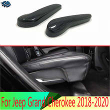 Accesorios de estilo de fibra de carbono para coche, decoración Interior, ajuste del asiento, para Jeep Grand Cherokee 2018, 2019 2024 - compra barato