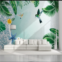 XUE SU-papel tapiz grande personalizado para pared, moderno, minimalista, plantas tropicales, decoración interior de playa, pintura, tela de pared 2024 - compra barato