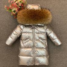 Baby Kids Long Down Jacket Child Thick Down Coat Natural Fur Collar 2-10 Years Old 2024 - buy cheap