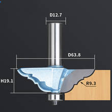 12.7mm*63.8mm,Freeshipping,woodworking insert router bit,cnc solid carbide end milling cutter,wood cutting trimming end mill 2024 - buy cheap