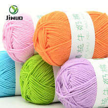 Jiwuo 50grams/Set Milk Cotton Crochet Yarn 5 Strands Hand Knitting Thread For Cardigan Scarf Hat Sweater Doll Thread Line 2024 - buy cheap