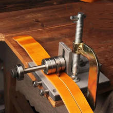 Correia de cortador de couro ajustável, artesanato, metal, faça você mesmo, ferramentas de corte, máquina de corte à mão 2024 - compre barato