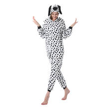 Dalmatian Adults Animal Cartoon Kigurumi Women's Men's Onesies Pajamas Cosplay Costume for Halloween and Carnival Party 2024 - buy cheap