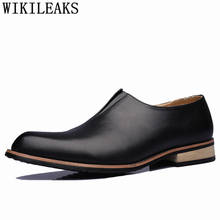 Formal Shoes Men Classic Elevator Shoes For Men Loafers Coiffeur Italian Luxury Brand Leather Shoes Men Elegant Slip Dress Buty 2024 - buy cheap