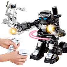 HGRC 2.4G Mini RC Battle Fighting Robot Infrared Sensing 777-615 Intelligent Sound Combat Remote Control Robot Toys for children 2024 - buy cheap