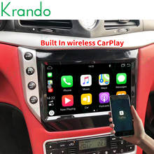Krando-sistema multimídia automotivo, reprodutor com rádio, android 9.0, 4 gb de ram, 64 gb de armazenamento, compatível com maserati gt/ghz granturismo 2002-2008 ac, visor e carplay 2024 - compre barato