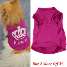 1 шт. Домашний питомец собака милые платья принцессы для кошек, одежда для щенков и собак, летние костюмы Puggy, футболка для собак, одежда для собак 2024 - купить недорого