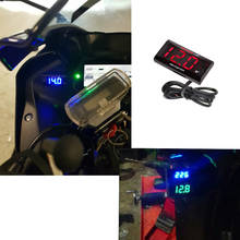 Digital KOSO Motorcycle Voltmeter DC 9V-150V Mini Voltage Meter LED Panel Alarm Gauge For Honda Kawasaki Suzuki Yamaha 2024 - buy cheap