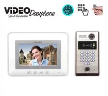 ZHUDELE Home Intercom System 7" LCD monitor Speakerphone intercom Color Video Door Phone doorbell Fingerprint&ID Card&Password 2024 - buy cheap